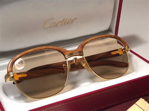 cartier wood glasses for cheap